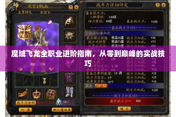 魔域飞龙全职业进阶指南，从零到巅峰的实战技巧