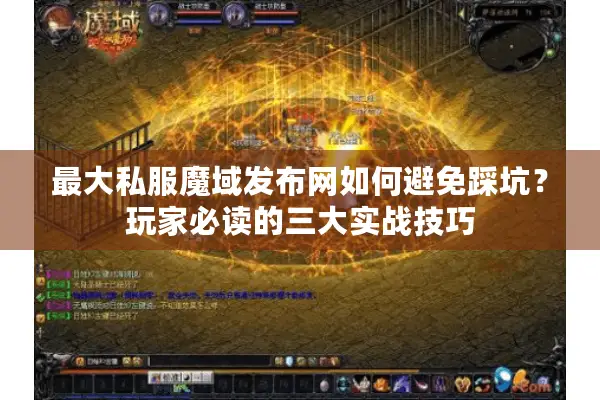 最大私服魔域发布网如何避免踩坑？玩家必读的三大实战技巧