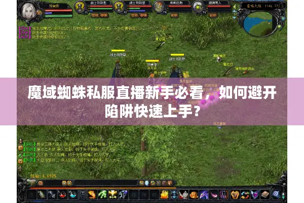 魔域蜘蛛私服直播新手必看，如何避开陷阱快速上手？