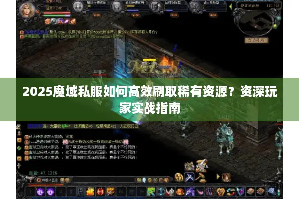 2025魔域私服如何高效刷取稀有资源？资深玩家实战指南