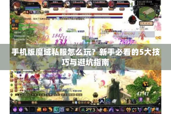 手机版魔域私服怎么玩？新手必看的5大技巧与避坑指南