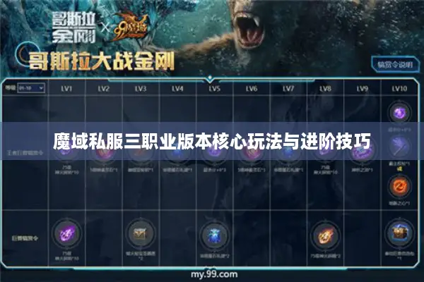 魔域私服三职业版本核心玩法与进阶技巧