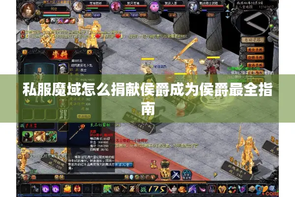 私服魔域怎么捐献侯爵成为侯爵最全指南