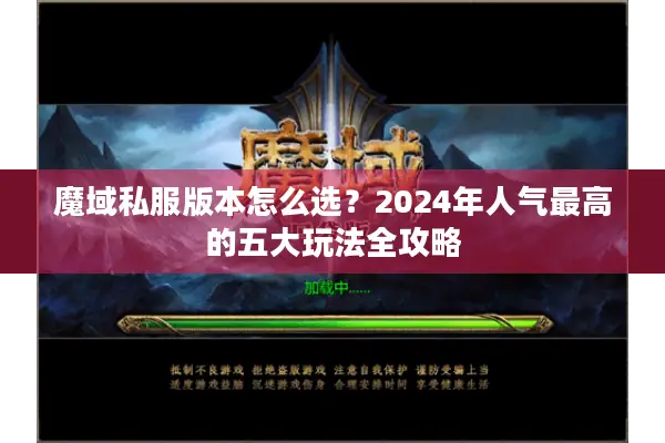 魔域私服版本怎么选？2024年人气最高的五大玩法全攻略