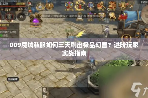 009魔域私服如何三天刷出极品幻兽？进阶玩家实战指南