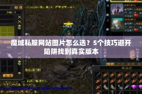 魔域私服网站图片怎么选？5个技巧避开陷阱找到真实版本
