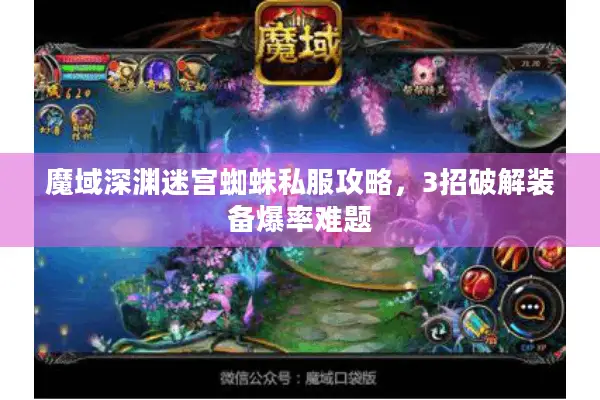 魔域深渊迷宫蜘蛛私服攻略，3招破解装备爆率难题