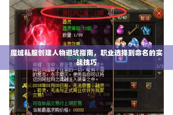 魔域私服创建人物避坑指南,职业选择到命名的实战技巧 魔域私服创建人物避坑指南,职业选择到命名的实战技巧