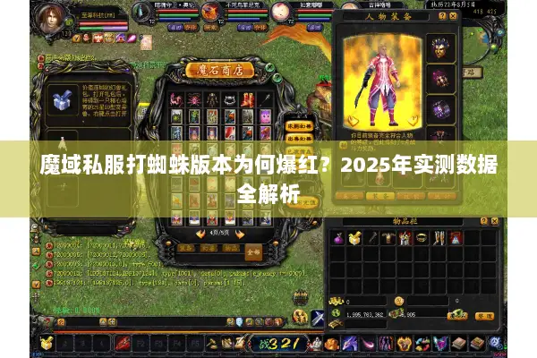 魔域私服打蜘蛛版本为何爆红？2025年实测数据全解析