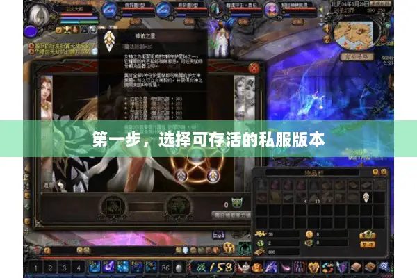 第一步，选择可存活的私服版本
