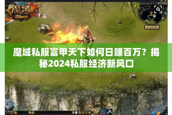 魔域私服富甲天下如何日赚百万？揭秘2024私服经济新风口