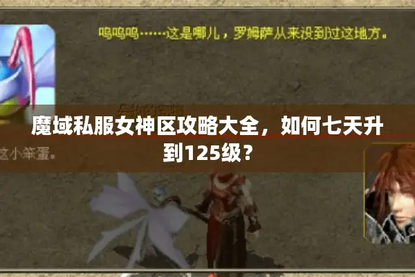 魔域私服女神区攻略大全，如何七天升到125级？