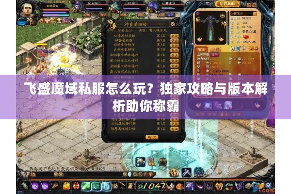 飞盛魔域私服怎么玩？独家攻略与版本解析助你称霸