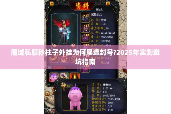 魔域私服秒柱子外挂为何屡遭封号?2025年实测避坑指南