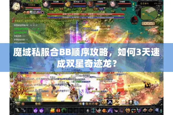 魔域私服合BB顺序攻略，如何3天速成双星奇迹龙？