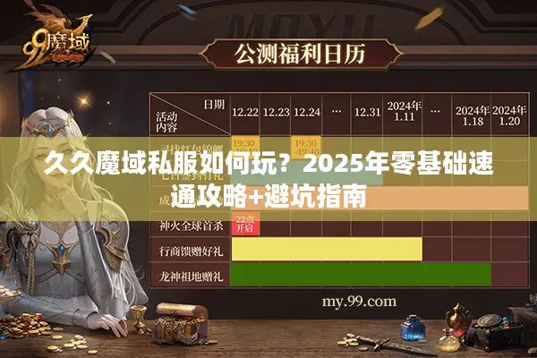 久久魔域私服如何玩？2025年零基础速通攻略+避坑指南