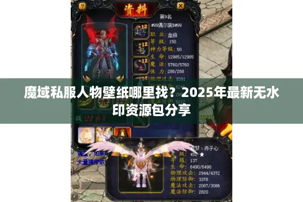 魔域私服人物壁纸哪里找？2025年最新无水印资源包分享
