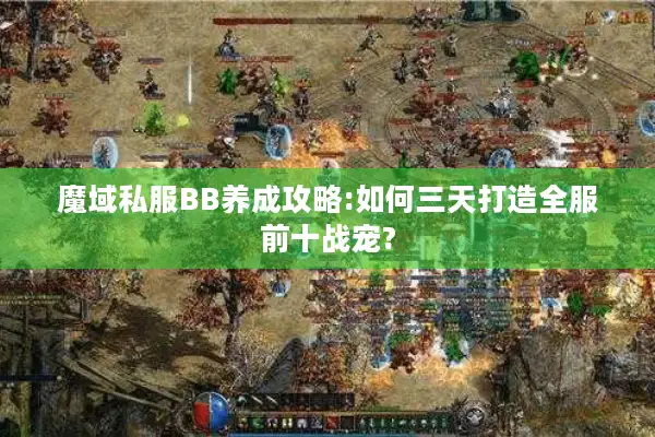 魔域私服BB养成攻略:如何三天打造全服前十战宠?