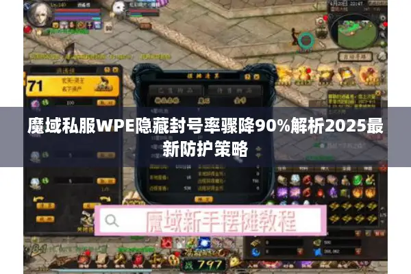 魔域私服WPE隐藏封号率骤降90%解析2025最新防护策略