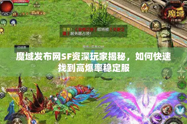 魔域发布网SF资深玩家揭秘，如何快速找到高爆率稳定服