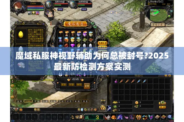 魔域私服神视野辅助为何总被封号?2025最新防检测方案实测