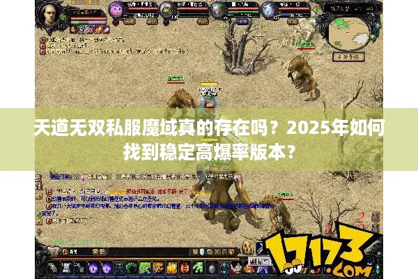 天道无双私服魔域真的存在吗？2025年如何找到稳定高爆率版本？