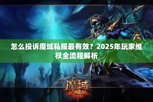怎么投诉魔域私服最有效？2025年玩家维权全流程解析