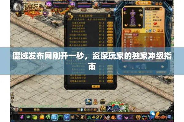 魔域发布网刚开一秒，资深玩家的独家冲级指南
