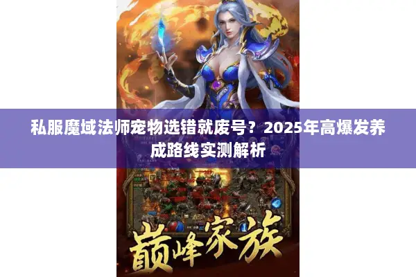 私服魔域法师宠物选错就废号？2025年高爆发养成路线实测解析