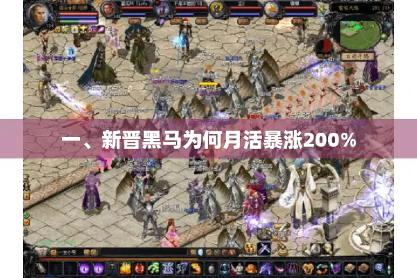 一、新晋黑马为何月活暴涨200%