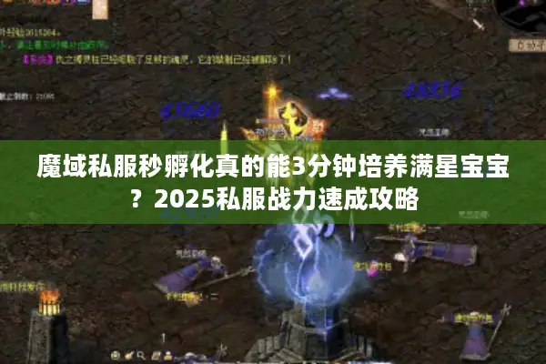 魔域私服秒孵化真的能3分钟培养满星宝宝？2025私服战力速成攻略