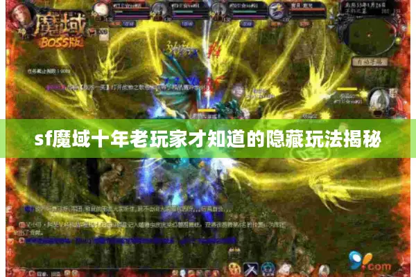 sf魔域十年老玩家才知道的隐藏玩法揭秘