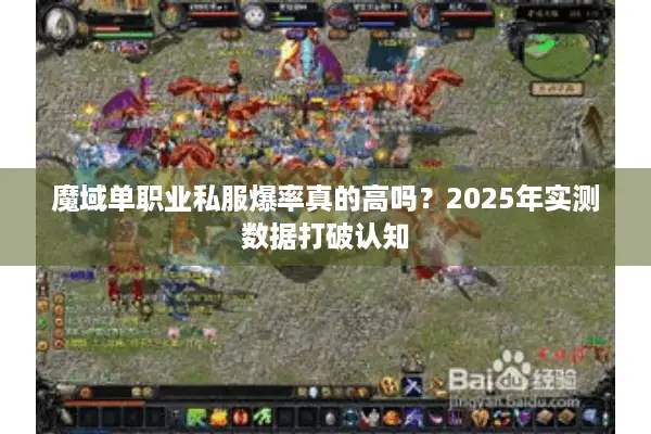 魔域单职业私服爆率真的高吗？2025年实测数据打破认知