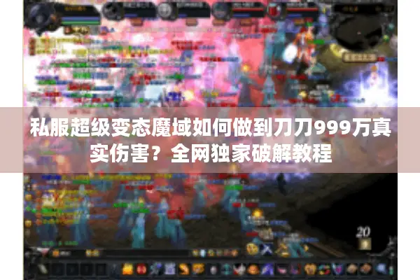 私服超级变态魔域如何做到刀刀999万真实伤害？全网独家破解教程
