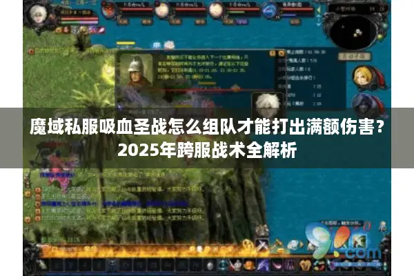魔域私服吸血圣战怎么组队才能打出满额伤害？2025年跨服战术全解析