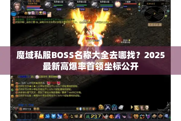 魔域私服BOSS名称大全去哪找？2025最新高爆率首领坐标公开