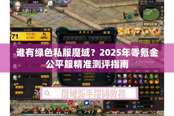 谁有绿色私服魔域？2025年零氪金公平服精准测评指南