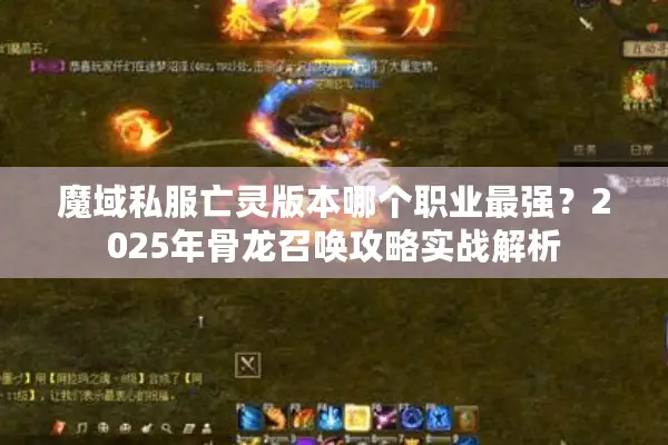 魔域私服亡灵版本哪个职业最强？2025年骨龙召唤攻略实战解析