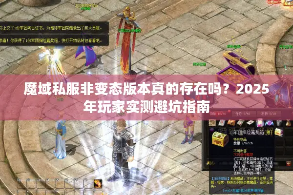 魔域私服非变态版本真的存在吗？2025年玩家实测避坑指南