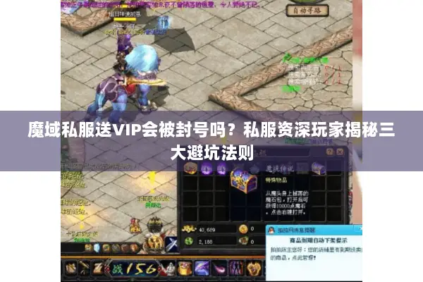 魔域私服送VIP会被封号吗？私服资深玩家揭秘三大避坑法则
