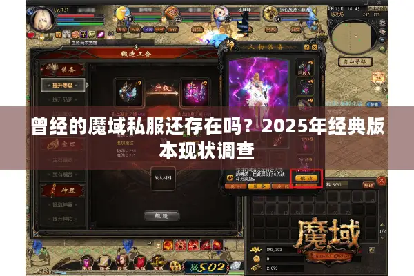 曾经的魔域私服还存在吗？2025年经典版本现状调查