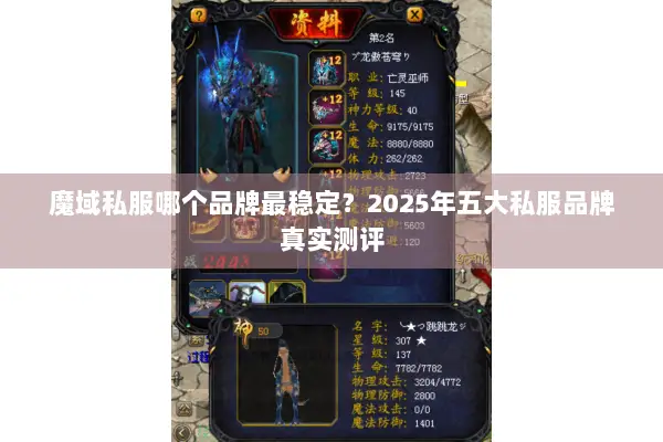 魔域私服哪个品牌最稳定？2025年五大私服品牌真实测评