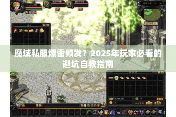 魔域私服爆雷频发？2025年玩家必看的避坑自救指南