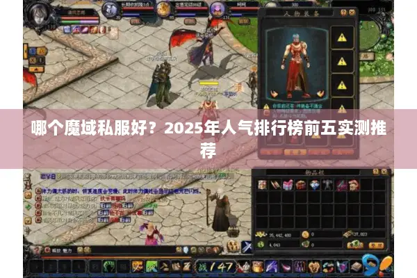 哪个魔域私服好？2025年人气排行榜前五实测推荐