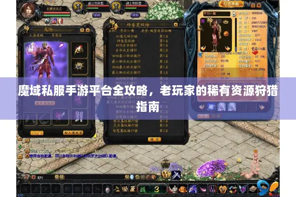 魔域私服手游平台全攻略，老玩家的稀有资源狩猎指南