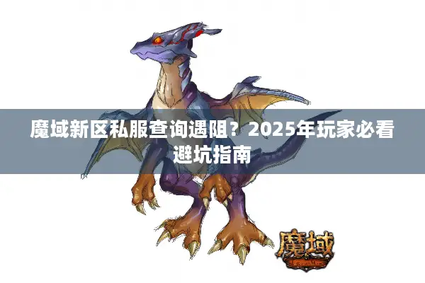魔域新区私服查询遇阻？2025年玩家必看避坑指南