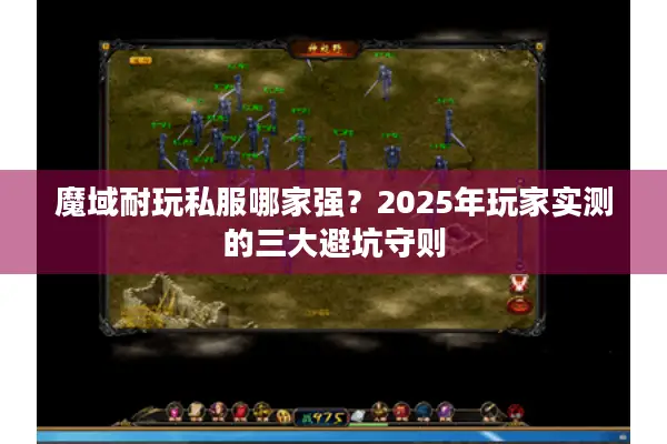 魔域耐玩私服哪家强？2025年玩家实测的三大避坑守则