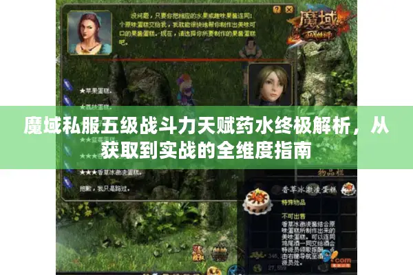 魔域私服五级战斗力天赋药水终极解析，从获取到实战的全维度指南