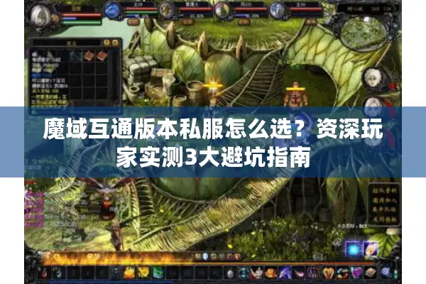 魔域互通版本私服怎么选？资深玩家实测3大避坑指南