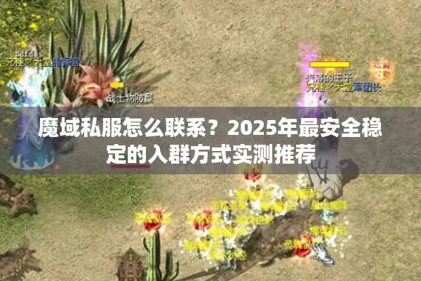 魔域私服怎么联系？2025年最安全稳定的入群方式实测推荐